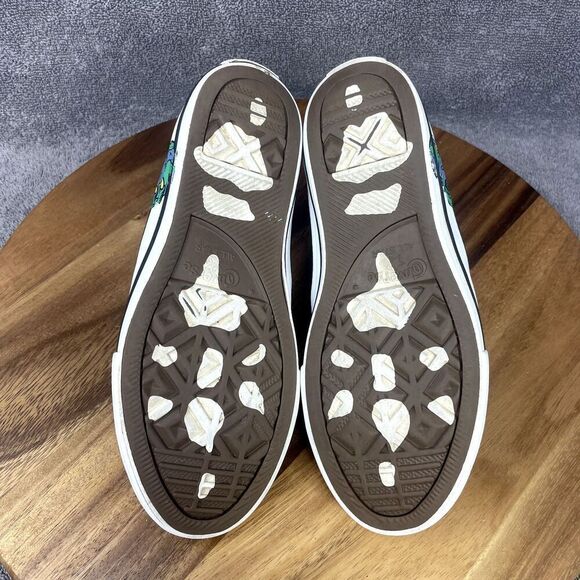 Converse Hi T-Rex Dinoverse High Top Shoes Sneakers Green Kids Size 2 - Picture 6 of 8